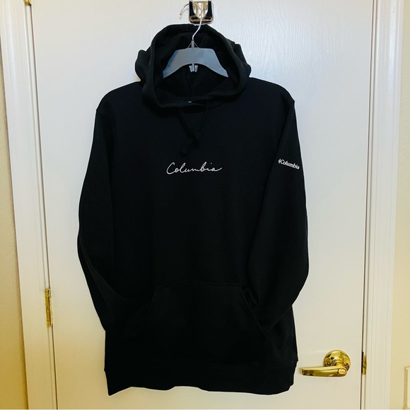 Columbia Tops - Columbia Long Black Hoodie Sweatshirt
